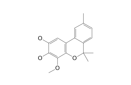 2,3-DIHYDROXY-4-METHOXY-6,6,9-TRIMETHYL-6H-DIBENZO-[B,D]-PYRAN