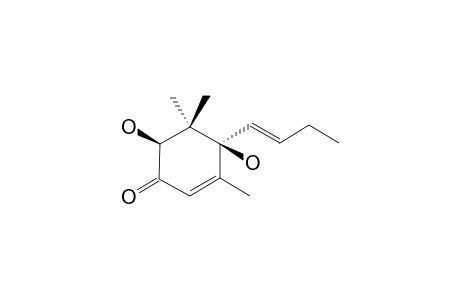 (4S*,6S*)-4-BUT-(1E)-ENYL-4,6-DIHYDROXY-3,5,5-TRIMETHYL-CYCLOHEX-2-ENONE