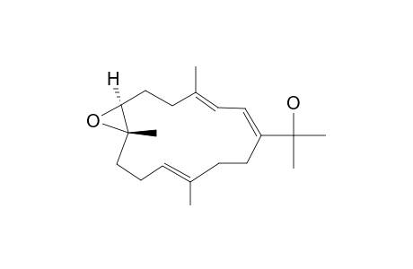 2-[(E,E,E)]-7',8'-EPOXY-4',8',12'-TRIMETHYLCYCLOTETRADECA-1',3',11'-TRIENYL]-PROPAN-2-OL