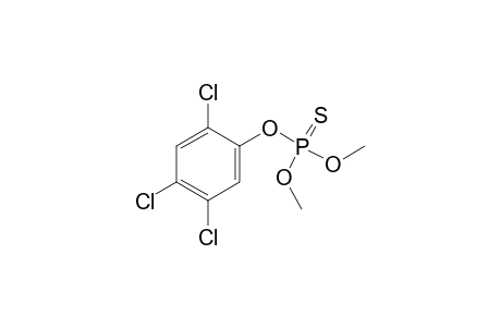 Phosphorothioic acid, O,O-dimethyl O-(2,4,5-trichlorophenyl) ester