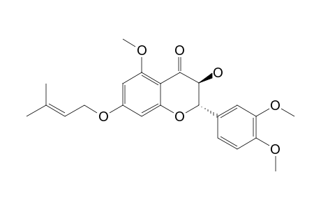 3-HYDROXY-7-(2,3-EN-METHYLBUTYLOXY)-5,3',4'-TRIMETHOXY-2,3-DIHYDROFLAVONOL