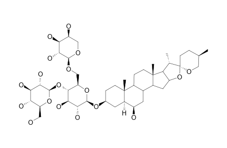 25S-SPIROSTAN-6-BETA-OL-3-O-BETA-D-GLUCOPYRANOSYL-(1->4)-[ALPHA-L-ARABINOPYRANOSYL-(1->6)]-BETA-D-GLUCOPYRANOSIDE