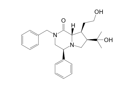 (4S,7R,8S,8aS)-2-Benzyl-8-(2-hydroxyethyl)-7-(1-hydroxy-1-methylethyl)-4-phenyloctahydropyrrolo[1,2-a]pyrazin-1-one