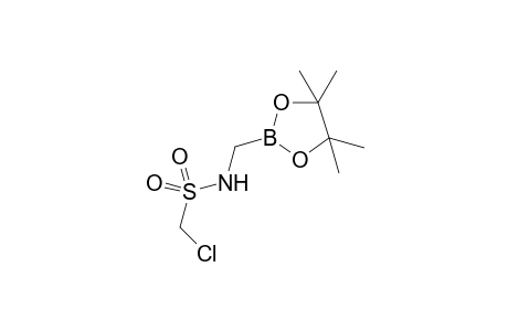 Pinacol (chloromethanesulfonylamino)methaneboronate