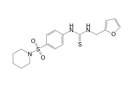 1-furfuryl-3-[p-(piperidinosulfonyl)phenyl]-2-thiourea