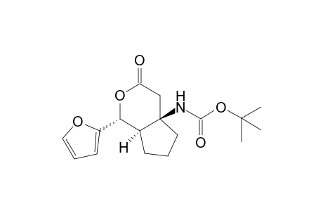 (-)-tert-Butyl (1R,4aR,7aR)-1-(furan-2-yl)-3-oxooctahydrocyclopenta[c]pyran-4aylcarbamate