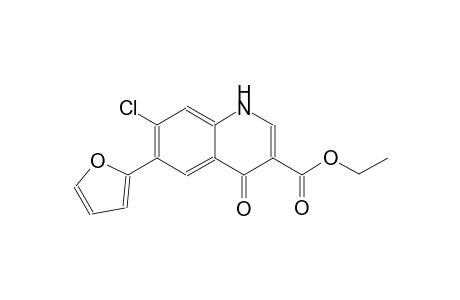 ethyl 7-chloro-6-(2-furyl)-4-oxo-1,4-dihydro-3-quinolinecarboxylate