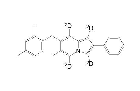 6-Methyl-2-phenyl-7-(2,4-dimethylbenzyl)indolizine-d(4)