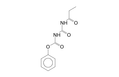 Allophanic acid, butanoyl-, phenyl ester