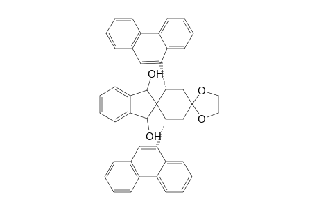 cis-3',5'-Di(9-phenanthryl)dispiro[1,3-dioxolane-2,1'-cyclohexane-4',2''-indane]-1'',3''-diol