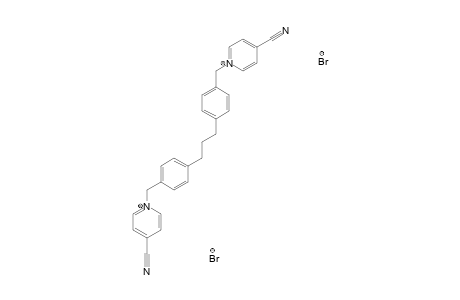 1,1'-[PROPANE-1,3-DIYLBIS-(BENZENE-1,4-DIYLMETHYLENE)]-BIS-(4-CYANOPYRIDINIUM)-DIBROMIDE