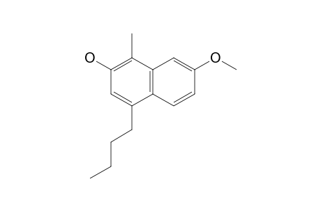 4-BUTYL-7-METHOXY-1-METHYLNAPHTHALENE-2-OL