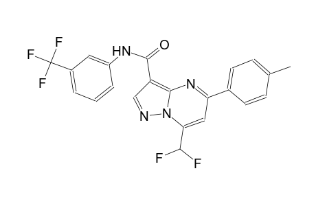 7-(difluoromethyl)-5-(4-methylphenyl)-N-[3-(trifluoromethyl)phenyl]pyrazolo[1,5-a]pyrimidine-3-carboxamide