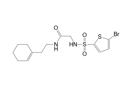 2-{[(5-bromo-2-thienyl)sulfonyl]amino}-N-[2-(1-cyclohexen-1-yl)ethyl]acetamide