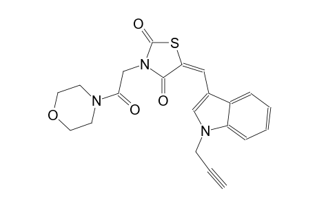 (5E)-3-[2-(4-morpholinyl)-2-oxoethyl]-5-{[1-(2-propynyl)-1H-indol-3-yl]methylene}-1,3-thiazolidine-2,4-dione