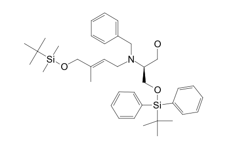 (2S)-2-[BENZYL-((2E)-4-[[TERT.-BUTYL-(DIMETHYL)-SILYL]-OXY]-3-METHYL-2-BUTENYL)-AMINO]-3-[[TERT.-BUTYL-(DIPHENYL)-SILYL]-OXY]-PROPANOL