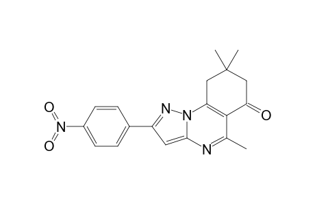 5,8,8-TRIMETHYL-2-(4-NITROPHENYL)-8,9-DIHYDROPYRAZOLO-[1,5-A]-QUINAZOLIN-6(7H)-ONE