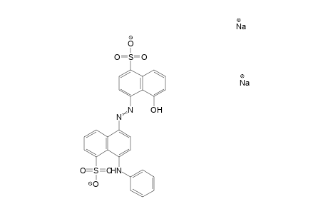 1-Naphthalenesulfonic acid, 5-hydroxy-4-[[4-(phenylamino)-5-sulfo-1-naphthalenyl]azo]-, disodium salt