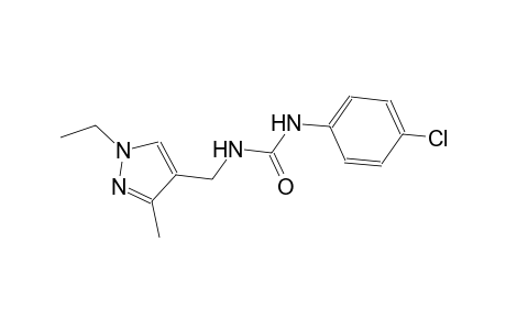 N-(4-chlorophenyl)-N'-[(1-ethyl-3-methyl-1H-pyrazol-4-yl)methyl]urea