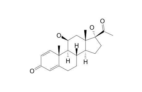 11-BETA,17-ALPHA-DIHYDROXYPREGNA-1,4-DIEN-3,20-DION