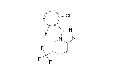 3-(2-Chloranyl-6-fluoranyl-phenyl)-6-(trifluoromethyl)-[1,2,4]triazolo[4,3-a]pyridine