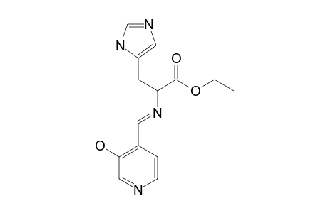 (E)-ETHYL-2-[(3-HYDROXYPYRIDIN-4-YL)-METHYLENAMINO]-3-(1H-IMIDAZOL-4-YL)-BUTANOATE