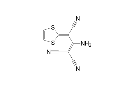 3-Amino-2-cyano-4-(1,3-dithiol-2-ylidene)-2-pentenedinitrile