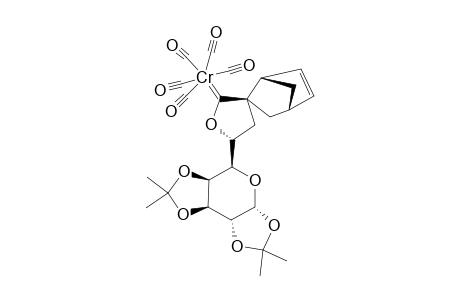 #8;3R,5R,1'R,4'R-PENTACARBONYL-[3-[1'',2'':3'',4''-DI-O-ISOPROPYLIDENE-ALPHA-L-5''-ARABINOPYRANOSYL]-SPIRO-[BICYCLO-[2.2.1]-HEPT-2'-ENE-5',5-2-OXACYCLOPENT]-1-YLIDE