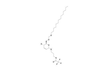 2,2,2-TRIFLUORO-N-[3-(5-HYDROXY-6-TETRADECYLOXYMETHOXYMETHYL-5,6-DIHYDRO-2H-PYRAN-2-YLOXY)-PROPYL]-ACETAMIDE