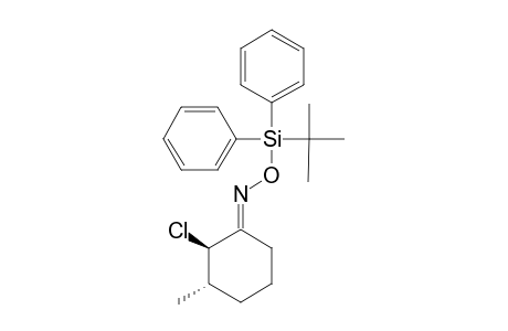 (E)-TRANS-2-CHLORO-3-METHYLCYCLOHEXANONE-O-(TERT.-BUTYLDIPHENYLSILYL)-OXIME