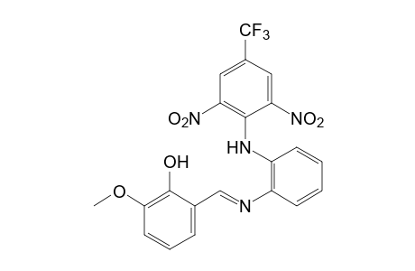 2-{N-{o-(2,6-DINITRO-alpha,alpha,alpha-TRIFLUORO-p-TOLUIDINO)PHENYL]FORMIMIDOYL]-6-METHOXYPHENOL