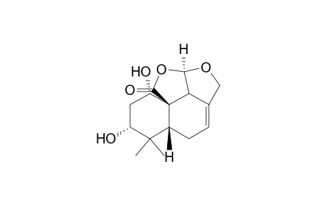 2H,9H-Benzo[e]furo[2,3,4-cd]isobenzofuran-9-one, 4,4a,5,6,7,8,10a,10b-octahydro-6,8-dihydroxy-5,5-dimethyl-, [4aS-(4a.alpha.,6.alpha.,8.alpha.,8aS*,10a.alpha.,10b.alpha.)]-