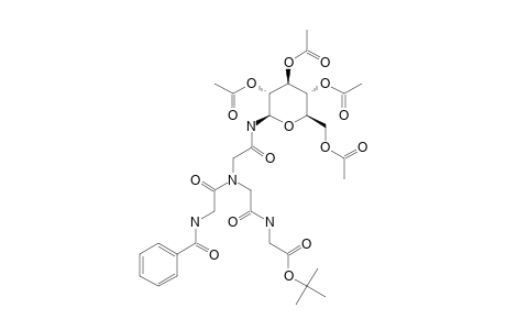 TERT.-BUTYL_N-BENZOYLGLYCYL-N-[2-OXO-2-[2,3,4,6-TETRA-O-ACETYL-BETA-D-GLUCOPYRANOSYL)-AMINO]-ETHYL]-GLYCYLGLYCINATE;MINOR_ISOMER