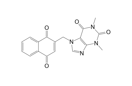 7-[(1,4-DIOXO-1,4-DIHYDRO-NAPHTHALEN-2-YL)-METHYL]-1,3-DIMETHYL-3,7-DIHYDRO-1H-PURINE-2,6-DIONE