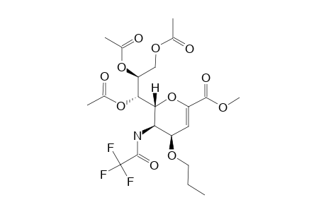 METHYL-7,8,9-TRI-O-ACETYL-2,6-ANHYDRO-3,5-DIDEOXY-4-O-PROPYL-5-[(TRIFLUOROACETYL)-AMINO]-D-GLYCERO-D-TALO-NON-2-ENOATE