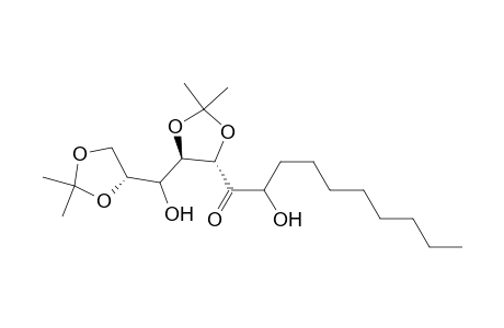 1-Decanone, 1-[5-[(2,2-dimethyl-1,3-dioxolan-4-yl)hydroxymethyl]-2,2-dimethyl-1,3-dioxolan-4-yl]-2-hydroxy-, [4S-[4.alpha.(S*),5.alpha.[S*(S*)]]]-