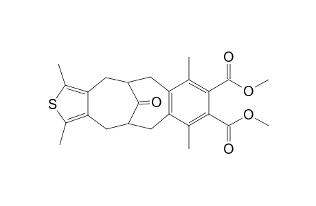 3',4'-Biscarbomethoxy-2',5'-dimethylbenzo[c]-2',5'-dimethyl-S-oxothieno[c]bicyclo[4.4.1]undeca-3,8-dien-11-one