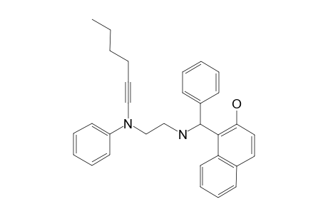 1-[[(2-HEX-1-YNYL-PHENYLAMINO)-ETHYLAMINO]-PHENYLMETHYL]-NAPHTHALEN-2-OL