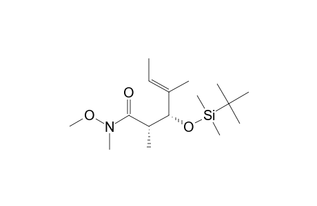 (2S,3S,4E)-3-(TERT.-BUTYL-DIMETHYLSILYLOXY)-N-METHOXY-N,2,4-TRIMETHYL-4-HEXENAMIDE