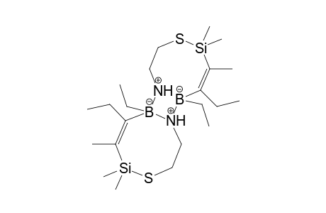 (NB)2-Dimers of 5,6-diethyl-7,8,8-trimethyl-1-thia-4-aza-5-bora-8-sila-6-cyclooctene