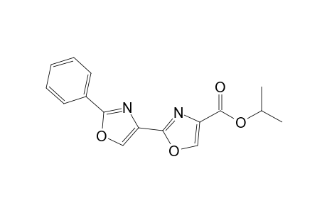 2-(2-phenyl-4-oxazolyl)-4-oxazolecarboxylic acid propan-2-yl ester