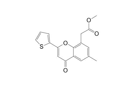 8-(Methoxycarbonylmethyl)-6-methyl-2-(2-thienyl)-4H-1-benzopyran-4-one