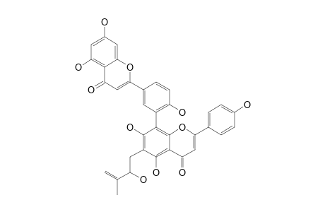 6''-(2-HYDROXY-3-METHYL-3-BUTENYL)-AMENTOFLAVONE