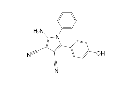 1-Phenyl-2-(p-hydroxyphenyl)-3,4-dicyano-5-amino-pyrrole