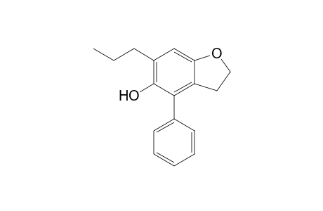 4-Phenyl-6-propyl-2,3-dihydro-1-benzofuran-5-ol