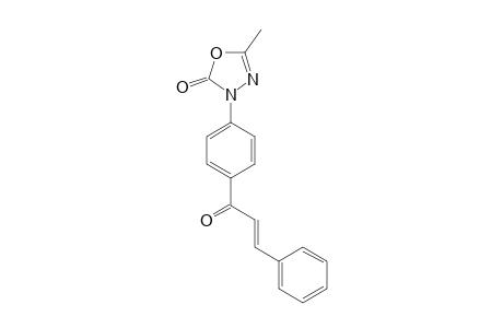 5-METHYL-3-[PARA-(3'-PHENYL-ACRYL-1'-OYL)-PHENYL]-3H-2-OXO-DELTA(4)-1,3,4-OXADIAZOLE