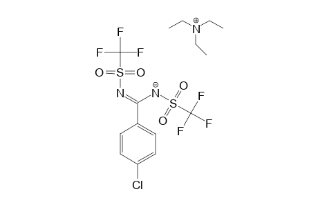 4-CHLORO-N,N'-BIS-(TRIFLUOROMETHYLSULFONYL)-BENZAMIDINE-TRIETHYLAMMONIUM-SALT