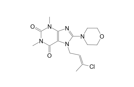 7-[(2E)-3-chloro-2-butenyl]-1,3-dimethyl-8-(4-morpholinyl)-3,7-dihydro-1H-purine-2,6-dione