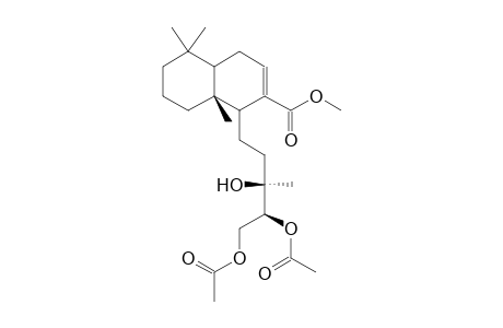 METHYL 13S-HYDROXY-14R,15-DIACETOXY-7-LABDEN-17-OATE