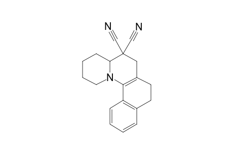 2,3,4,4A,5,6,7,8-OCTAHYDRO-1H-NAPHTHO-[2.1-C]-QUINOLIZINE-5,5-DICARBONITRILE